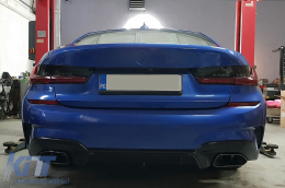 Full LED Задни светлини , подходящи за BMW 3 Series G20 G28 M3 G80 Sedan (2018-2022) Червен дим с Динамичен последователни светлини за завиване-image-6097852