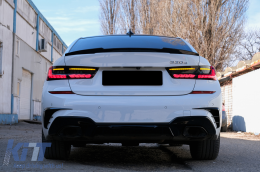 Full LED Задни светлини , подходящи за BMW 3 Series G20 G28 M3 G80 Sedan (2018-2022) Червен дим с Динамичен последователни светлини за завиване-image-6099660