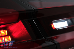 Full LED задни Задни светлини , подходящи за BMW 5 Series F10 (2011-2017) Червен дим , Динамичен последователен мигач-image-6096181