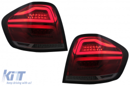FULL LED Задни светлини подходящи за Mercedes M-Class W164 (2005-2008) Червен дим-image-6099153
