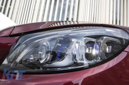 Full Multibeam LED Phares pour Mercedes Classe C W205 S205 2014-2018 LHD-image-6075588