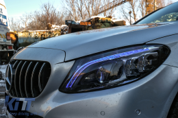 Full Multibeam LED Scheinwerfer für Mercedes C-Klasse W205 S205 2014-2018 LHD-image-6077406