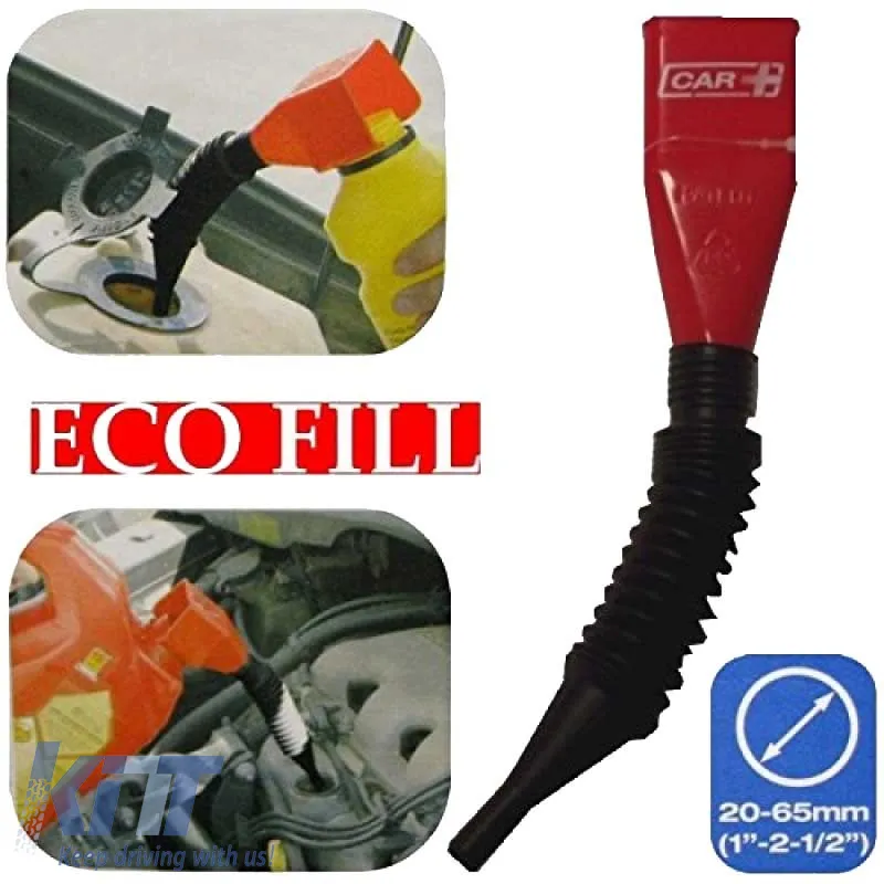 Funel Ecofil Plastic Red With Tube Car+