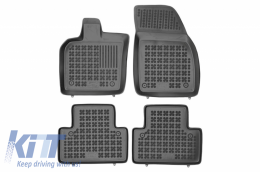 image-37-Fußmatten Bodenmatte Gummi Schwarz für Volvo V50 2004-2012 Dedicated Geruchlos erhöhte Kante-