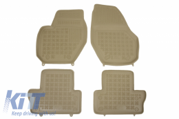 image-42-Fußmatten Gummimatten Beige für VOLVO XC60 I 08-17 V60 I ”‹”‹11-18 S60 II 10-18