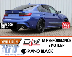 image-7-G20 M Performance Rear Trunk Spoiler Piano Black ABS / 2019 - UP (V1)