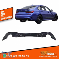 image-13-G20 M Sport Rear Diffuser Left+Right Single Outputs Piano Black ABS / 2019 - up