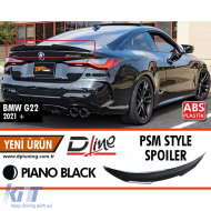 image-14-G22 PSM Style Heckspoiler Piano Schwarz ABS / 2020 nach