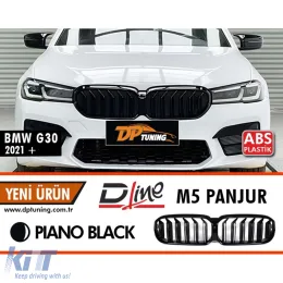 image-42-G30 M5 LCI Frontgrill Klavierlack ABS / 2020-und höher