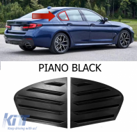 G30 Side Window Louver Piano Black ABS / 2017-2023 - DTETB6026089