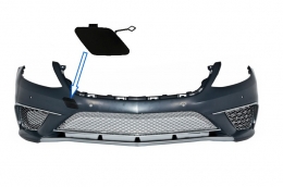 image-9-Gancho remolque Cubrir Parachoques para MERCEDES W222 2013-06.2017 S63 S65 Look
