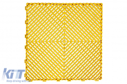 image-2-Garage Interlocking Floor Tiles Warehouse Modular Flooring Yellow