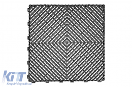 image-0-Garaje Azulejos Encastrables Piso de Baldosas Almacén Modular Gris Oscuro