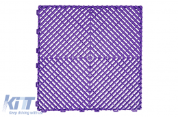 image-5-Garaje Azulejos Encastrables Piso de Baldosas Almacén Modular Morado