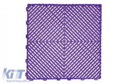 image-5-Garaje Azulejos Encastrables Piso de Baldosas Almacén Modular Morado