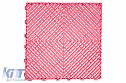 image-7-Garaje Azulejos Encastrables Piso de Baldosas Almacén Modular Rosa