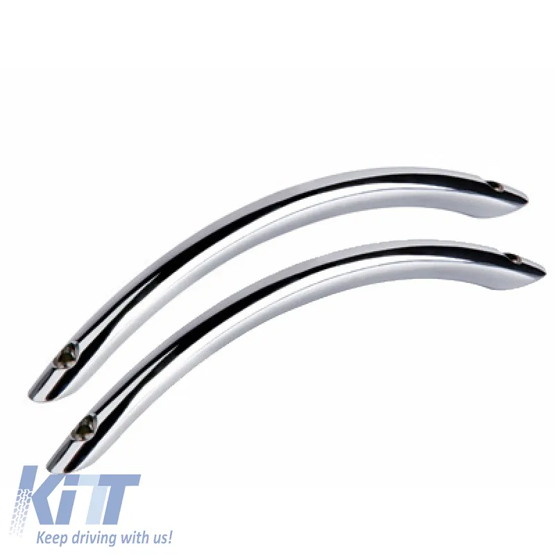 Gear Bars "TT" 15cm x 2.9cm Chrome 2 Pieces