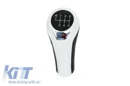 image-21-Gear Knob suitable for BMW E46 E52 E60 E81/E87 E82/E88 E83 X3 E85/E86 E90/E91/E92/E93  Chrome Design