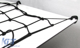 Gepäcktrennnetz für den Kofferraum elastisch mit 10 Haken schwarz 120x150cm universal-image-6200767