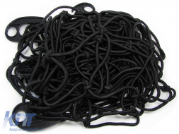 Gepäcktrennnetz für den Kofferraum elastisch mit 10 Haken schwarz 120x150cm universal-image-6200768