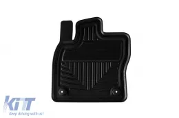 Geyer & Hosaja DEEP típusú gumiszőnyeg garnitúra, VW Golf VII 2012-2019, Golf VIII 2019-től, Seat Leon III 2013-2019, Seat Leon IV 2020-tól, 4 részes, fekete-image-6228442