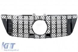 image-45-Gitter für Mercedes ML W164 Facelift 07.08-11 GT-R Panamericana Look Glänzend schwarz