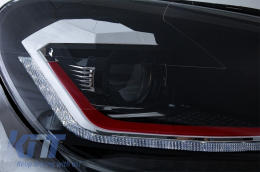 Gitter für VW Golf 6 VI 2008-2012 LED Scheinwerfer Dynamisch Drehen Lichter GTI Look-image-6052955