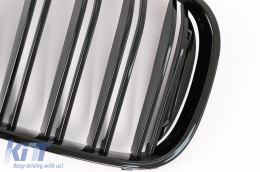 Gitter Nieren Nierengitter für BMW 7er G11 G12 15–19 Doppelstreifen M-Design Schwarz-image-6105675