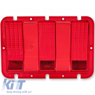 Glass taillight red for Ford Mustang 67-68 - ODTLF6015010