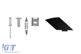 GLE63 Typ Diffusor mit schwarzen Endrohren geeignet für den hinteren A Design Stoßfänger am Mercedes GLE W166 2015-2019 -oo--oo-, mit schwarzem Zierleisten-image-6148621