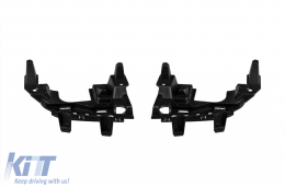 GLE63 type diffuser with black tips suitable for rear A Design bumper on Mercedes GLE Coupe C292 2015-2019 -oo--oo-, with black trim-image-6264613