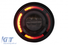 Glohh GL-2X LED Taillights suitable for Land Rover Defender L316 (1990-2016) Smoke Dynamic Sequential Turning Lights-image-6106520