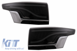 Glohh LED LightBar Taillights suitable for Range Rover Sport L494 (2013-up) GL-5X Smoke Platinum Satin Trim