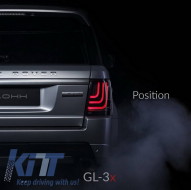 Glohh LED ЛайтБар Задни светлини подходящи за Range Rover Спорт L320 (2005-2013) GL-3x Динамичен дим-image-6040962