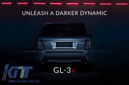 Glohh LED ЛайтБар Задни светлини подходящи за Range Rover Спорт L320 (2005-2013) GL-3x Динамичен дим-image-6040966