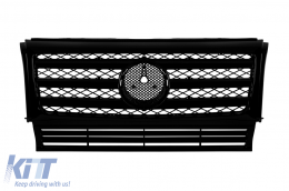 Gloss black 3-slat grille suitable for Mercedes G-class W463 1990-2018 - ABMEGR6009178