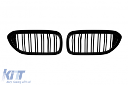 image-39-Gloss black double slat kidney grilles suitable for BMW 5 Series G30, G31 2017-2020