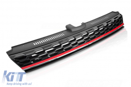 Glossy black GTI type grille suitable for VW Golf VII 2017-2019 - ABGV6020894