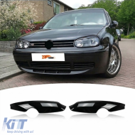 Golf 4 Headlight Brows Piano Black ABS / 1997 - 2003 - DTHV6025862