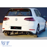 image-5-Golf 7 FL GTI Max Rear Diffuser Splitter Matte Black ABS Plastic / 2017-2019