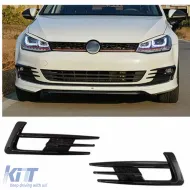 image-24-Golf 7 GTI Front Fog Lamp Frame Piano Black ABS / 2012-2017