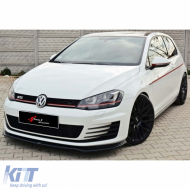 Golf 7 GTI Max V2 Front Lip Piano Black Vacuum Plastic / 2012-2017
