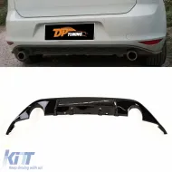 image-8-Golf 7 GTI Rear Diffuser Piano Black ABS / 2012-2017 (Left+Right Single Output)