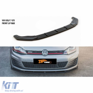 Golf 7 Max GTI V1 Front Lip Piano Black Vacuum Plastic / 2012-2017 - DTBKV6026252
