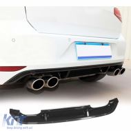 image-53-Golf 7 R Model Diffuser R+L Dual Output Piano Black Vacuum Plastic / 2012-2017