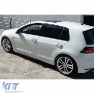 image-52-Golf 7 Side Skirt Lower Lip Piano Black Vacuum Plastic / 2012-2020