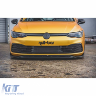image-30-Golf 8 Max V2 Front Lip 2 Pieces Piano Black Vacuum Plastic / 2020 - up
