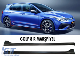 Golf 8 R Side Skirts Raw Surface Vacuum Plastic / 2019 - - DTSSV6026182