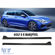 Golf 8 R Side Skirts Raw Surface Vacuum Plastic / 2019 - - DTSSV6026182