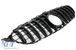 Griglia anteriore per Mercedes Classe C W205 S205 A205 C205 Facelift 03.18-20 Nero-image-6082751